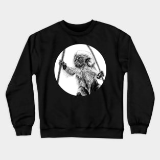 Cotton-top tamarin baby Crewneck Sweatshirt